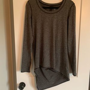 Asymmetrical athletic long sleeve